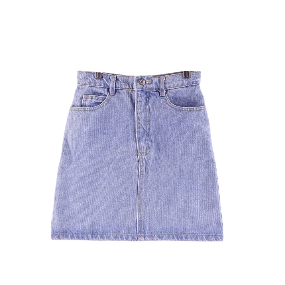 Vintage Guess Jeans Womens 25 Georges Marciano Denim Mini Skirt Light Wash USA